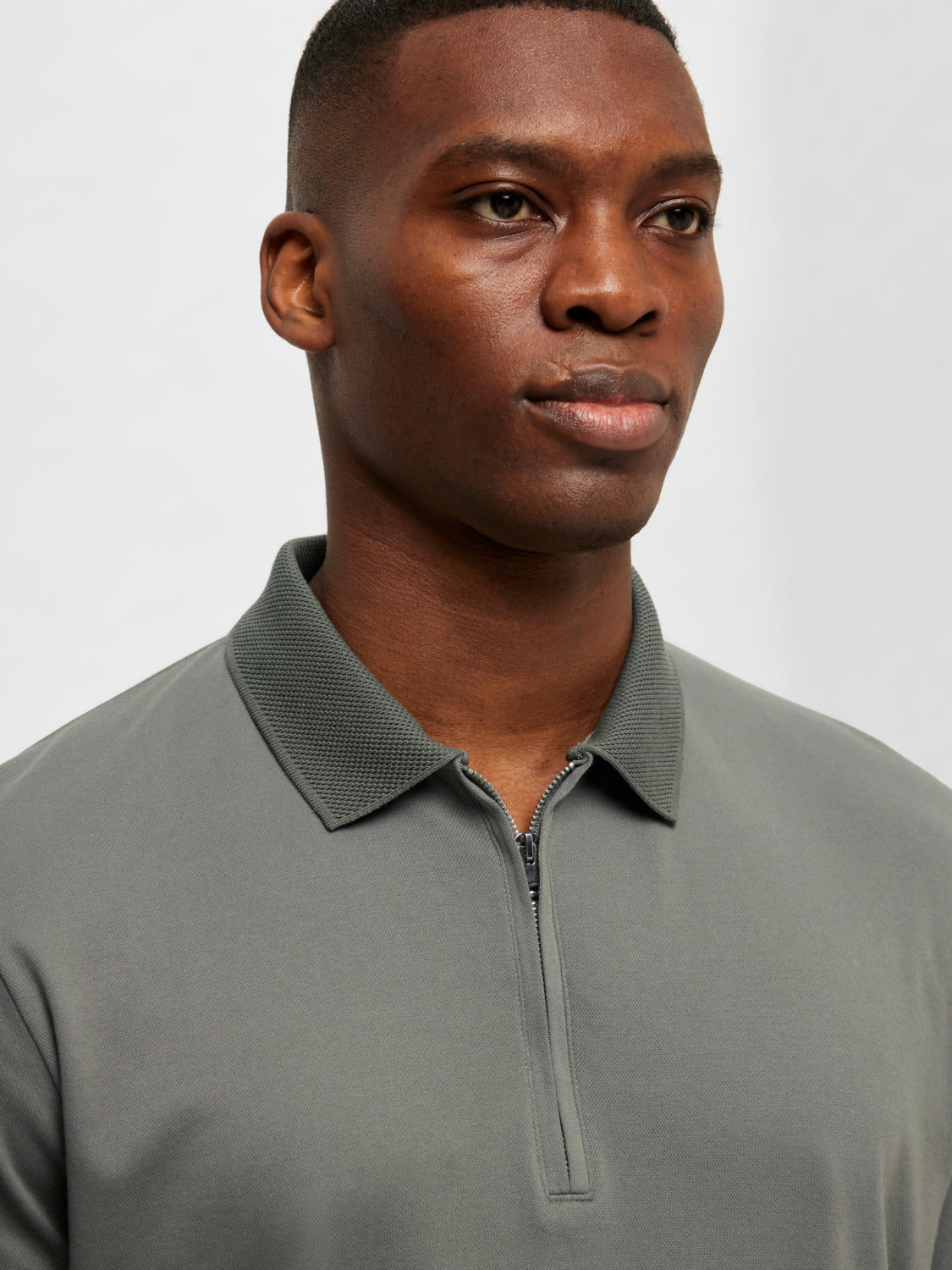 Fave Zipper Polo Skjorte - Grønn/ Agave Green